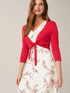 Ana Tie Front Knit Cover Up