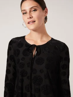 Andrea Glitter Spot Dress