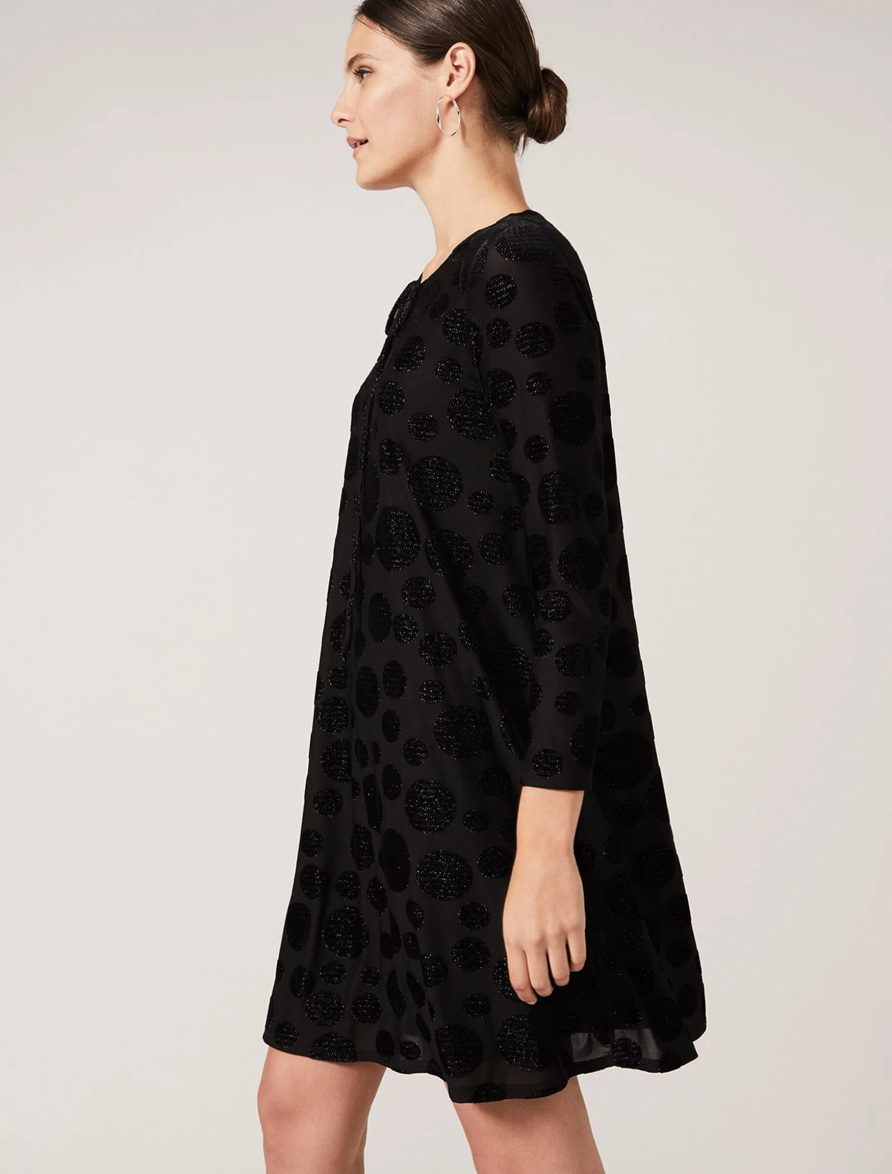Andrea Glitter Spot Dress