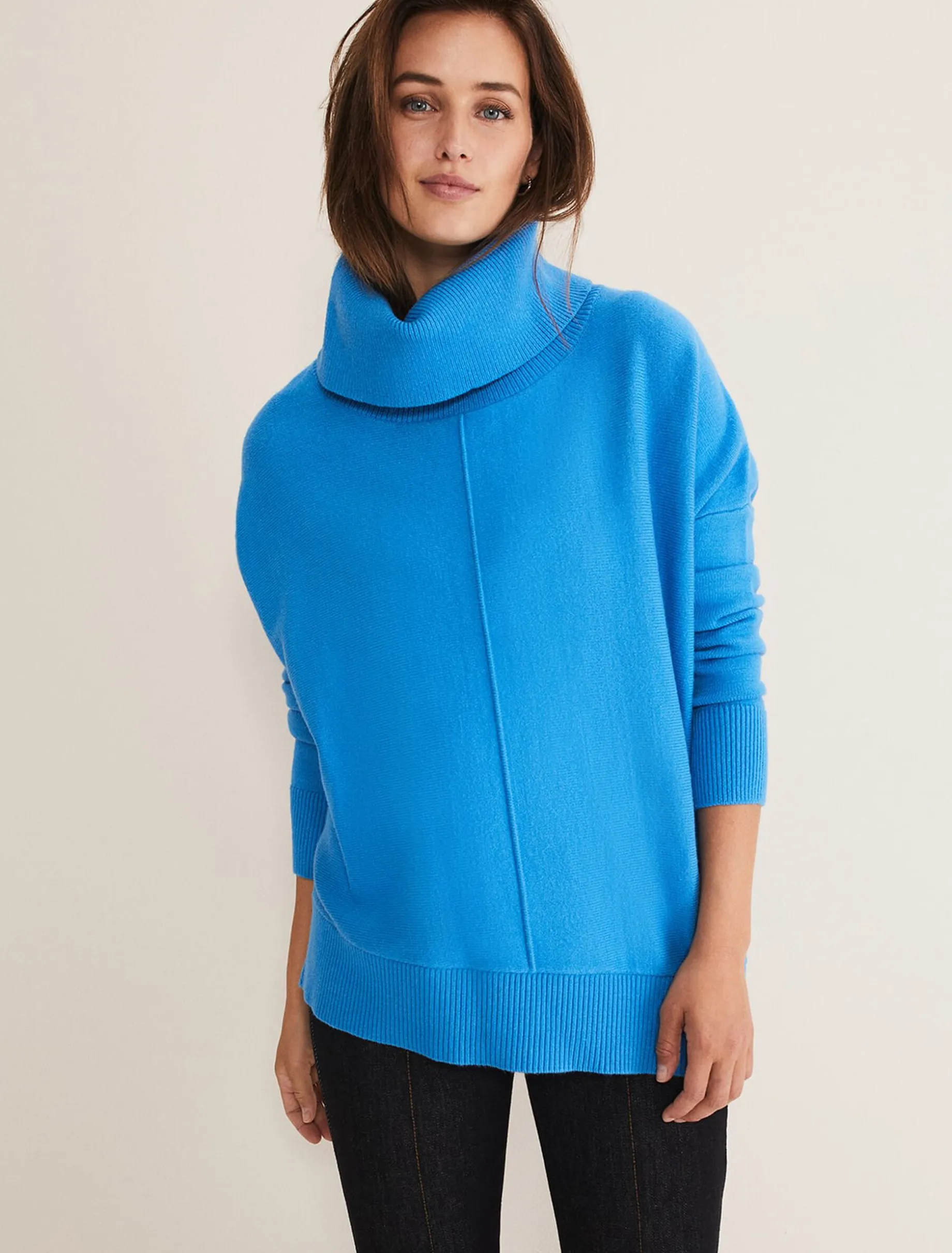 Annika Asymmetric Hem Chunky Jumper