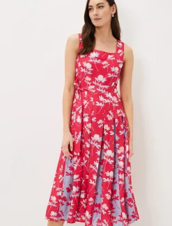 Antonella Print Fit And Flare Dress