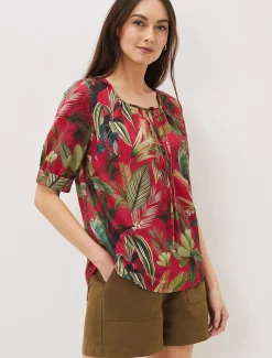 Antonia Tropical Print Top