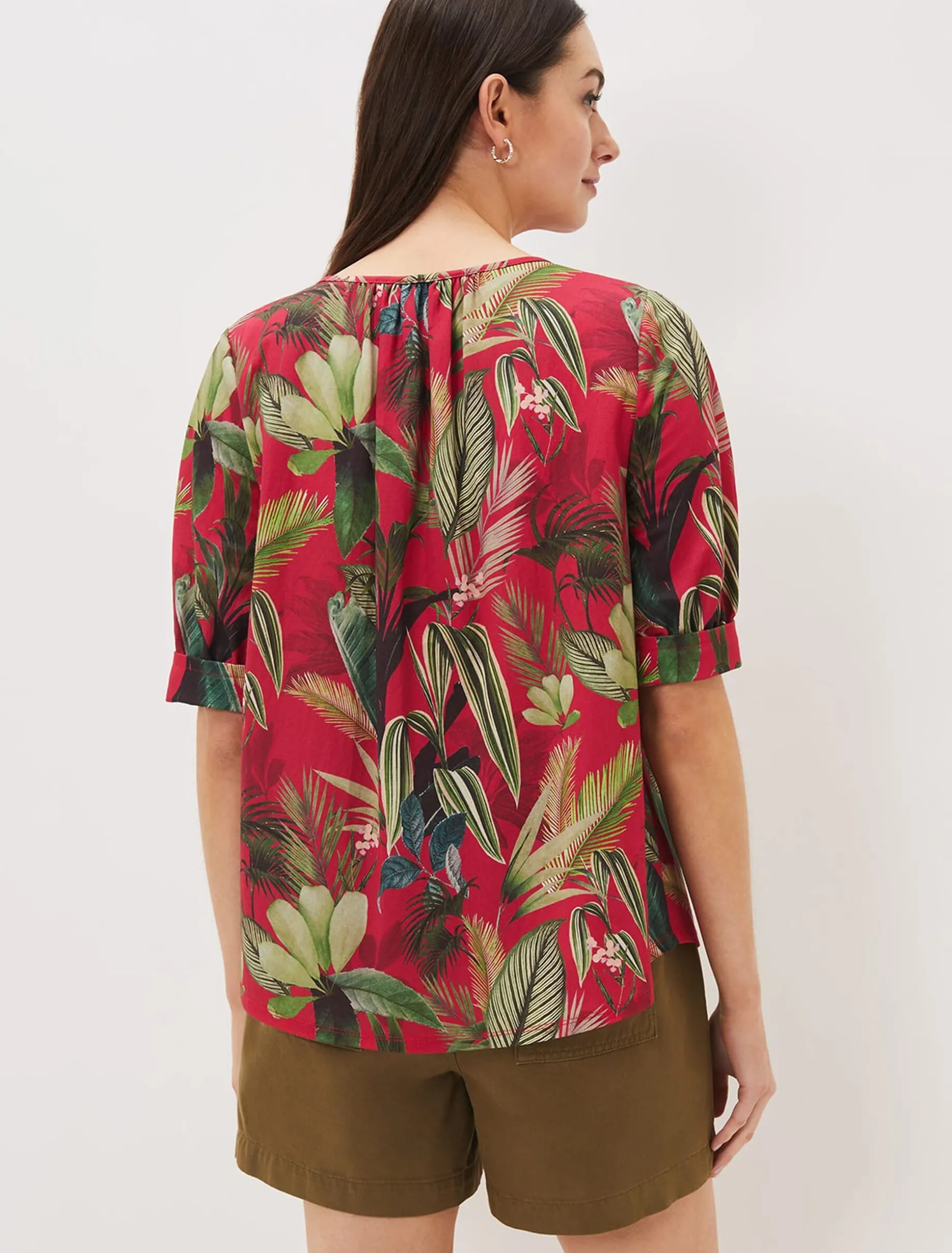 Antonia Tropical Print Top