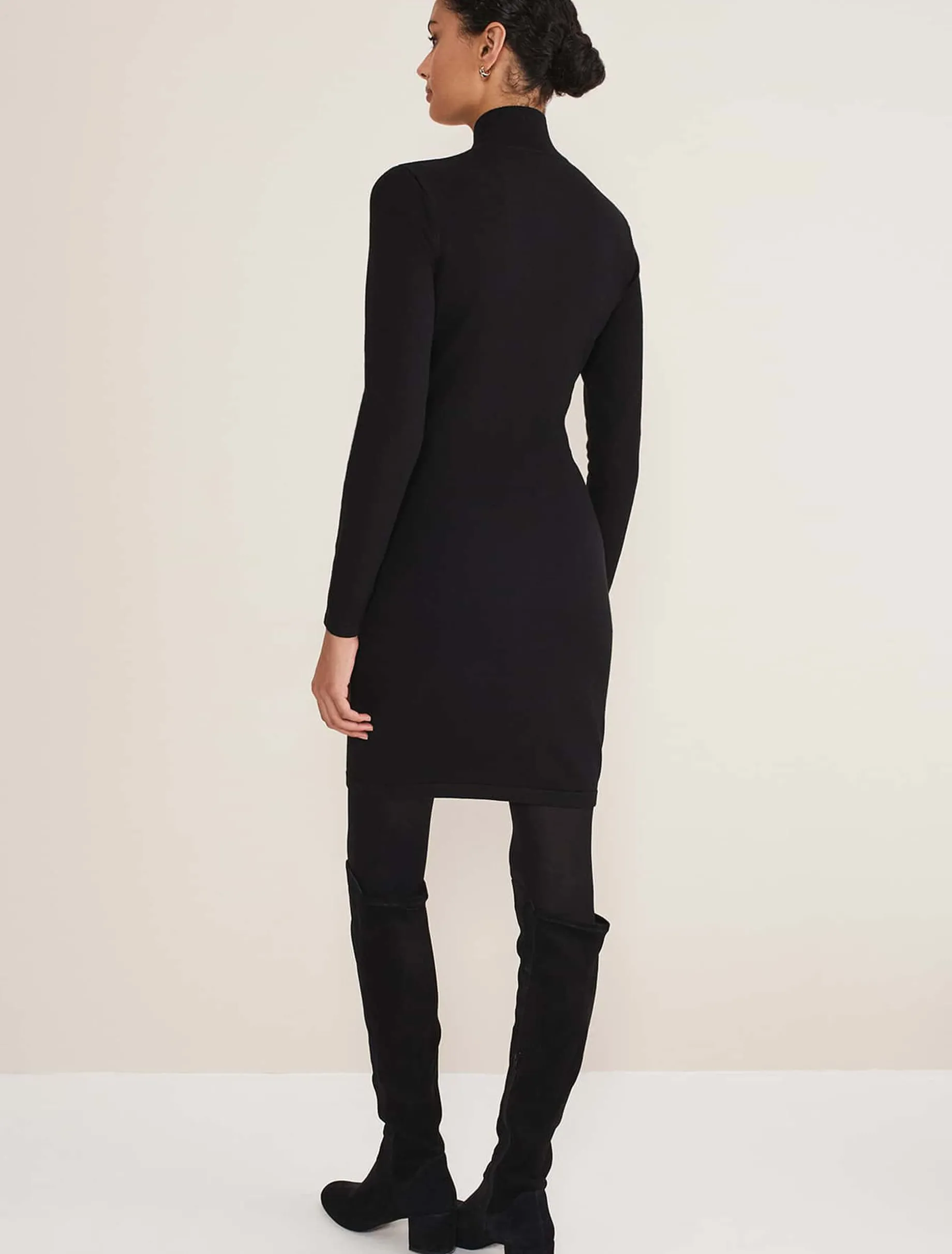 Arden Zip Detail Colourblock Knit Tunic