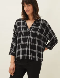 Arella Check Blouse