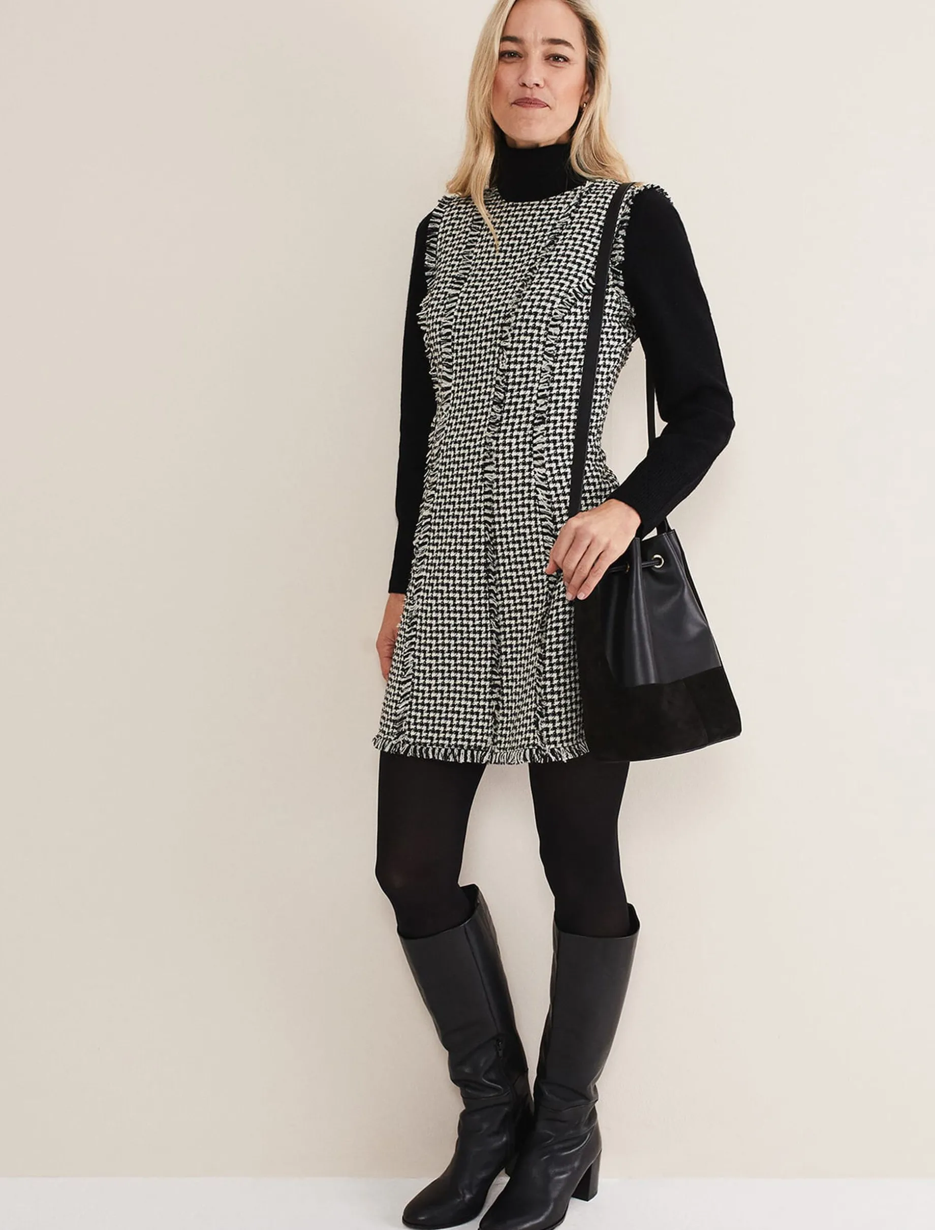 Arie Tweed Mini Dress