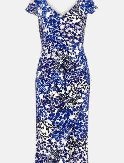 Arielle Contrast Print Jersey Dress
