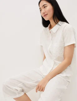 Ashai Dobby Spot Pj Set