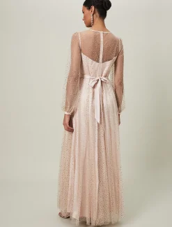 Ashley Embellished Sheer Maxi Dress