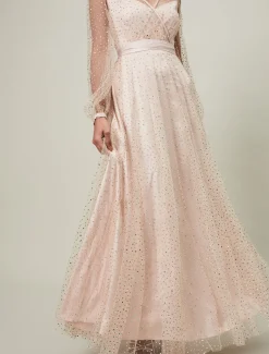 Ashley Embellished Sheer Maxi Dress