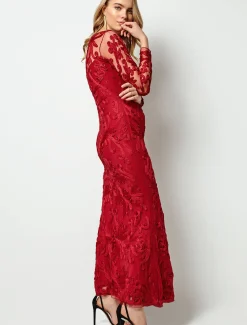 Aubree Tapework Lace Maxi Dress