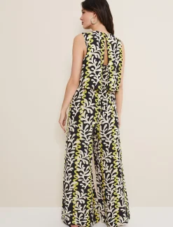 Aubrey Abstract Wide Leg Jumpsuit