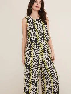 Aubrey Abstract Wide Leg Jumpsuit