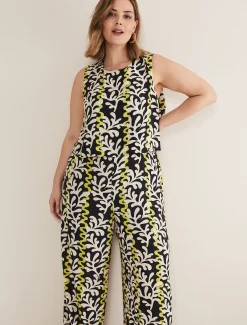 Aubrey Abstract Wide Leg Jumpsuit