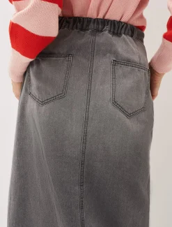Aubrey Denim Midi Skirt