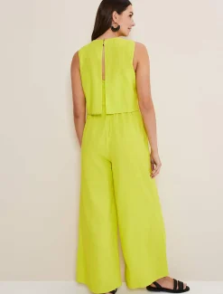 Aubrey Linen Wide Leg Jumpsuit