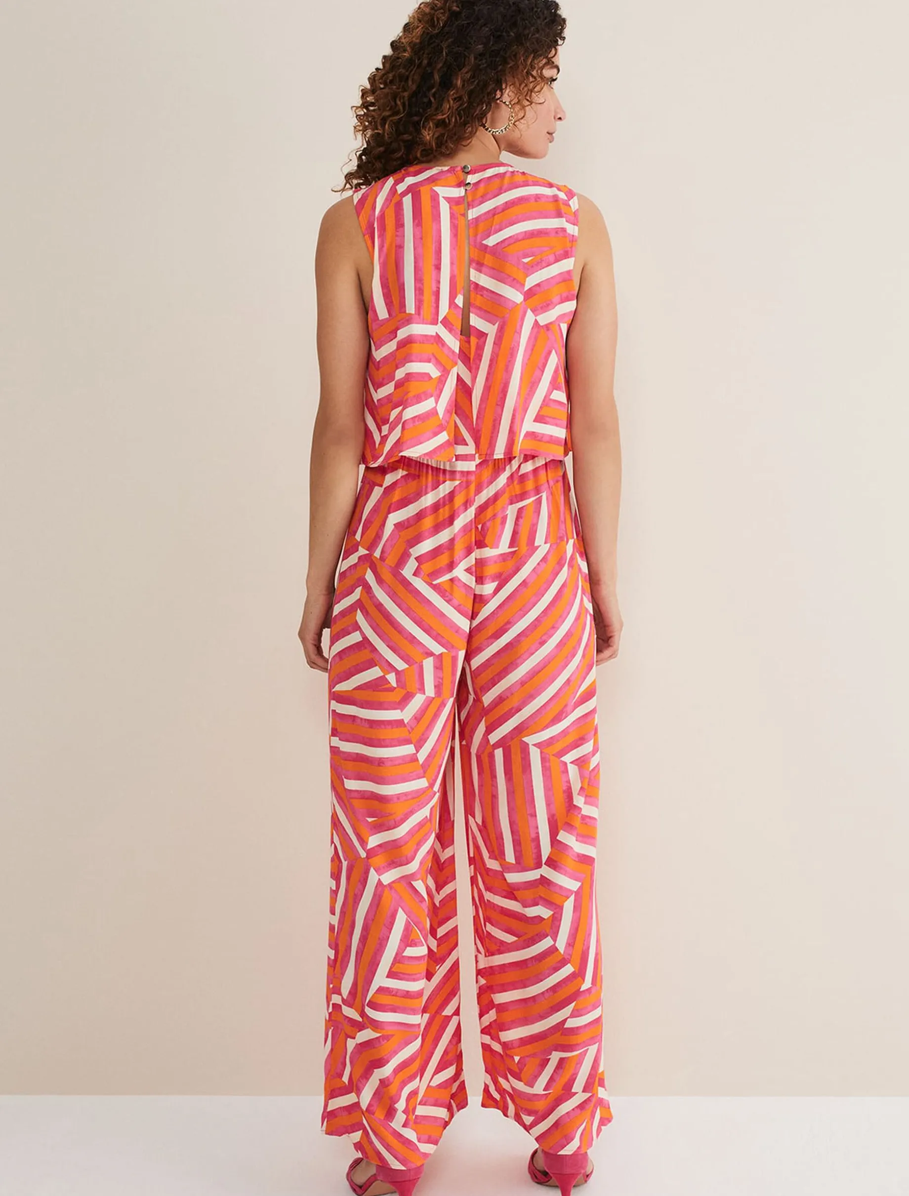 Aubrey Striped Wide Leg Jumpsuit