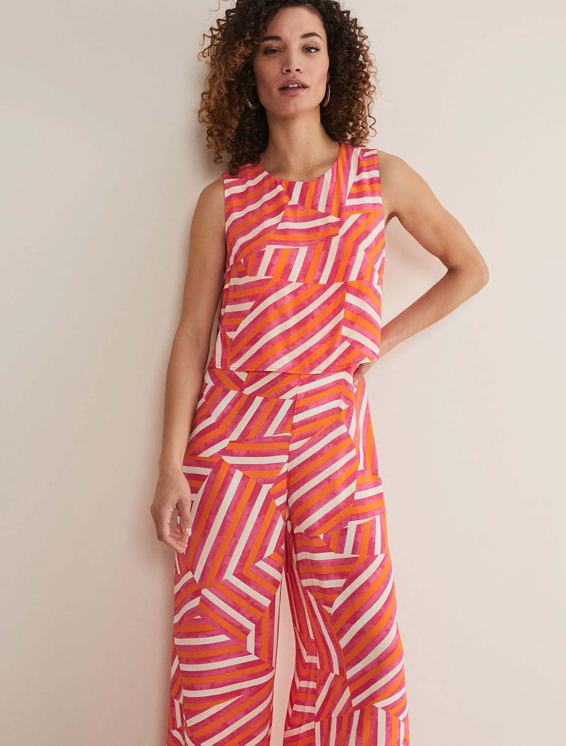 Aubrey Striped Wide Leg Jumpsuit