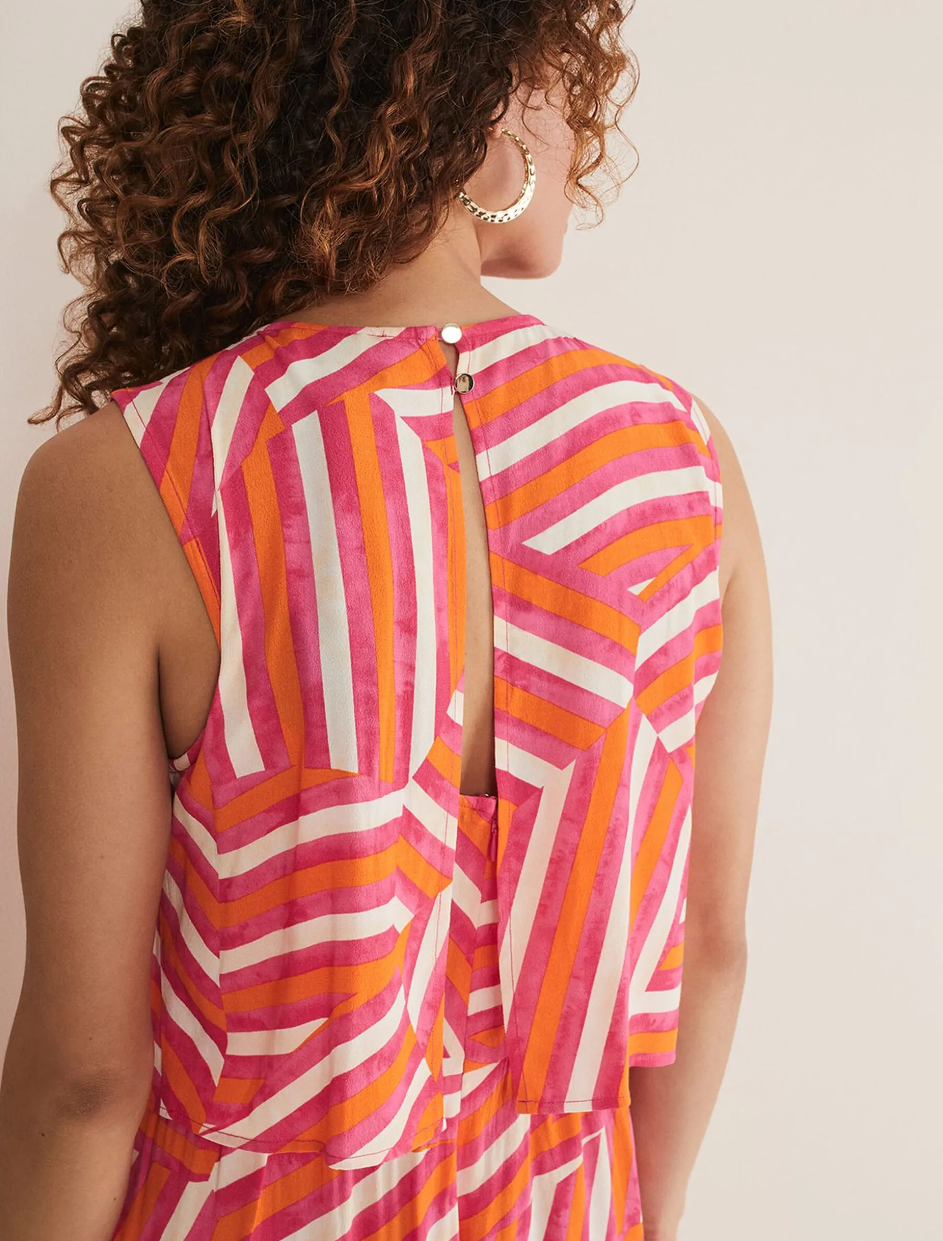 Aubrey Striped Wide Leg Jumpsuit