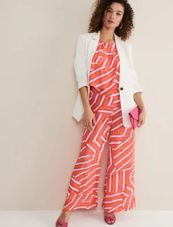 Aubrey Striped Wide Leg Jumpsuit