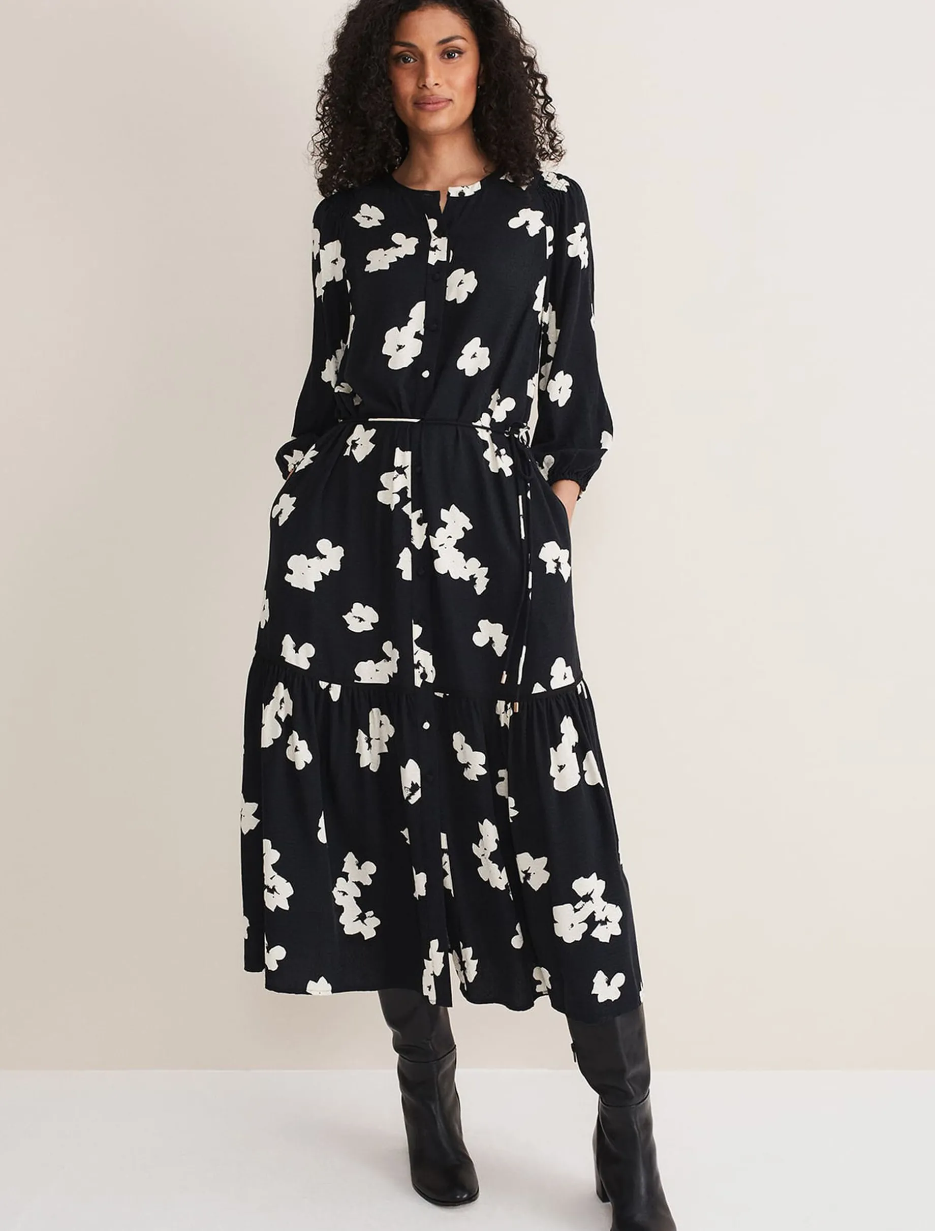 Ava Geo Print Midaxi Dress
