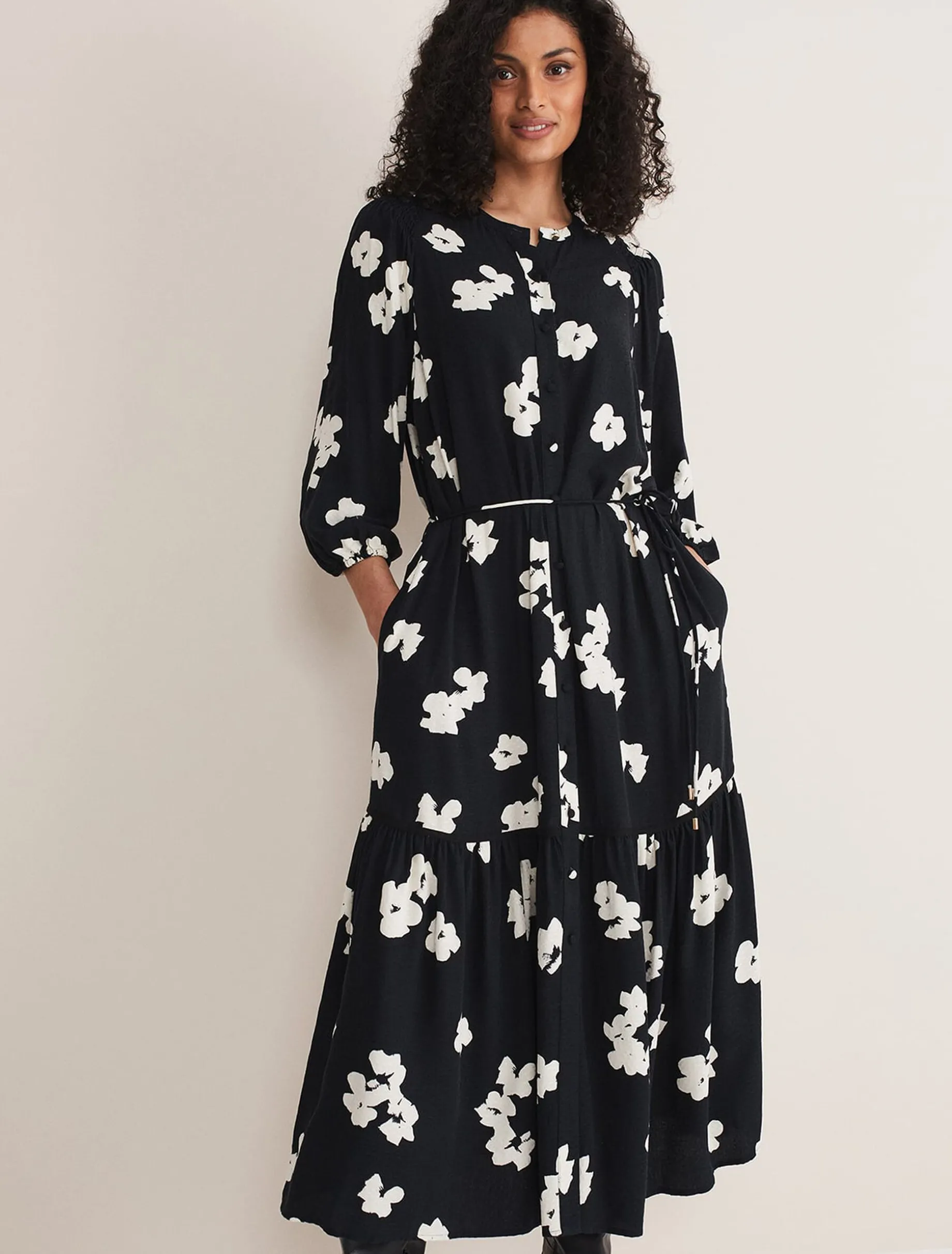Ava Geo Print Midaxi Dress