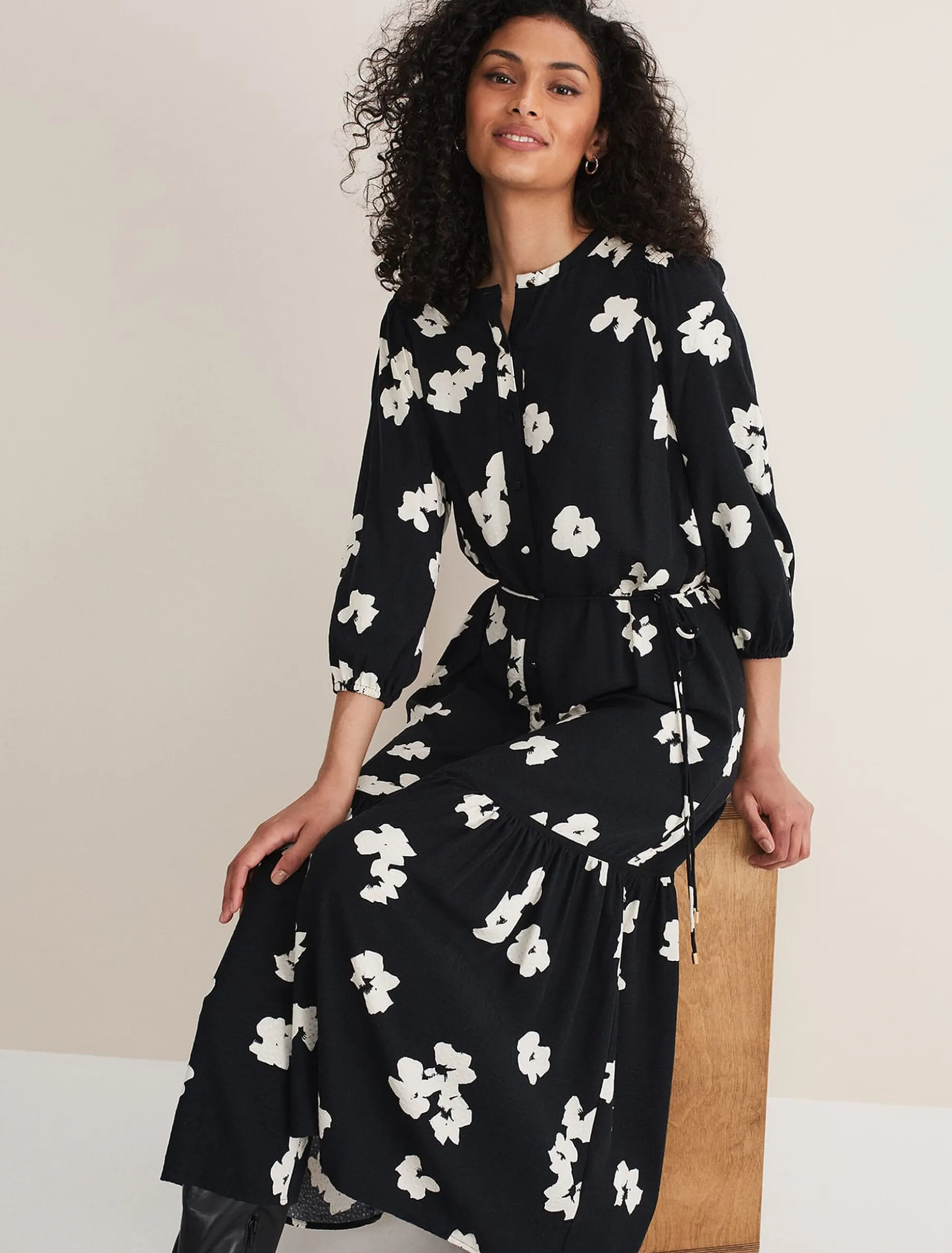 Ava Geo Print Midaxi Dress