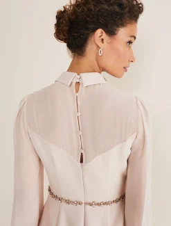 Avah Embellished Fitted Dress
