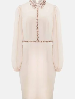 Avah Embellished Fitted Dress