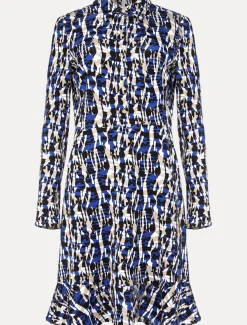 Avaline Abstract Print Dress