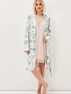 Avarie Chinoiserie Print Robe