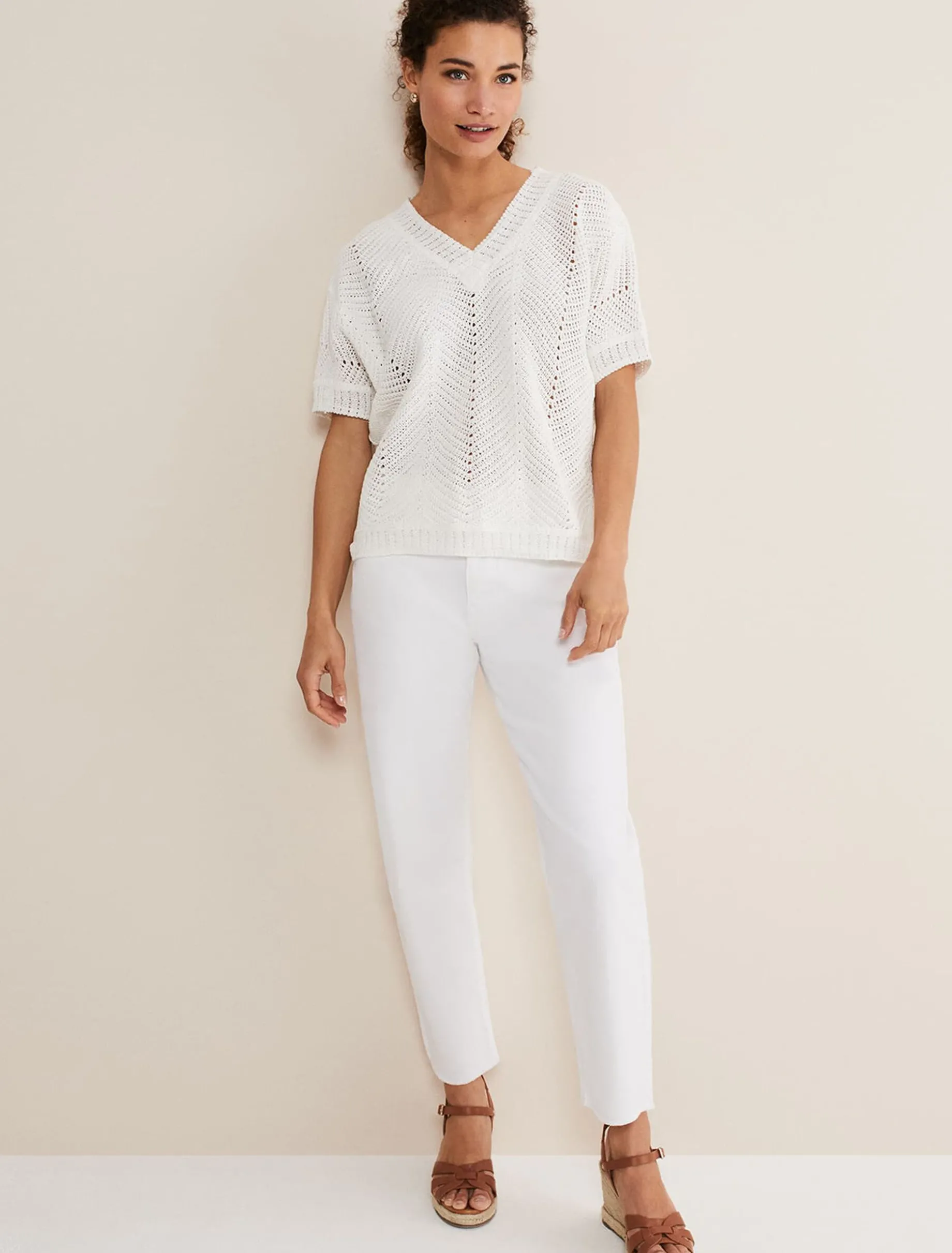 Avas Crochet Knit Top