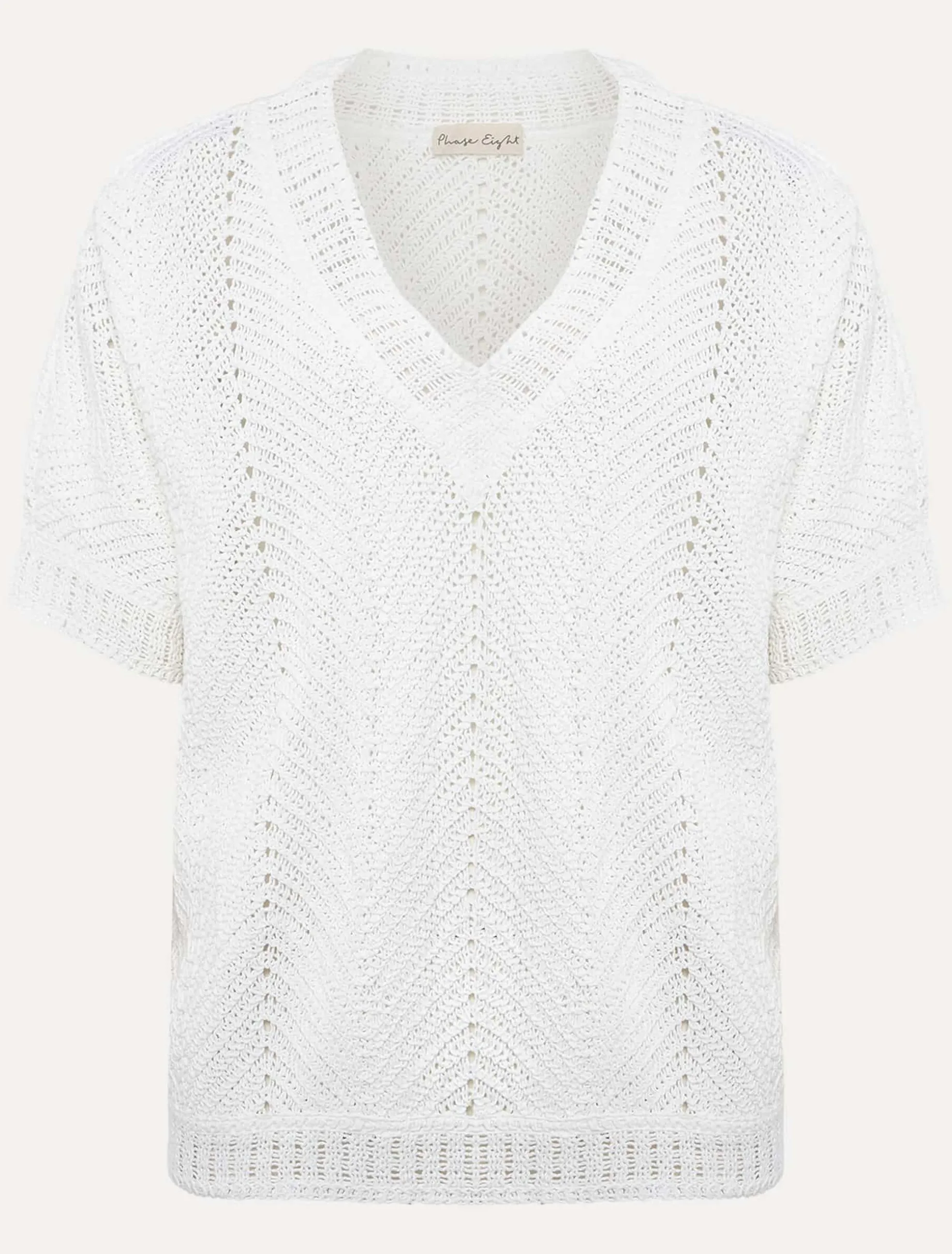 Avas Crochet Knit Top
