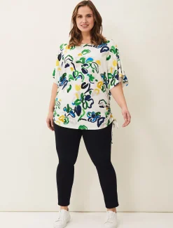 Avery Abstract Print Top