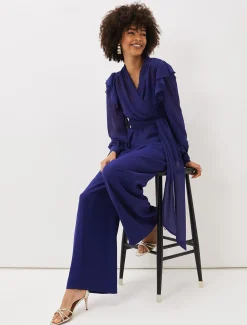 Avril Frill Wrap Co Ord Top