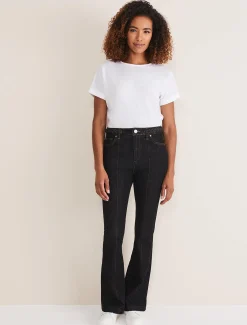 Ayca Topstitch Bootcut Jeans