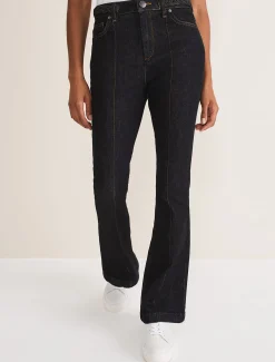 Ayca Topstitch Bootcut Jeans