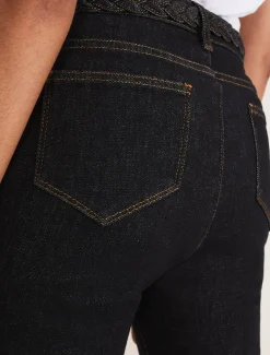 Ayca Topstitch Bootcut Jeans