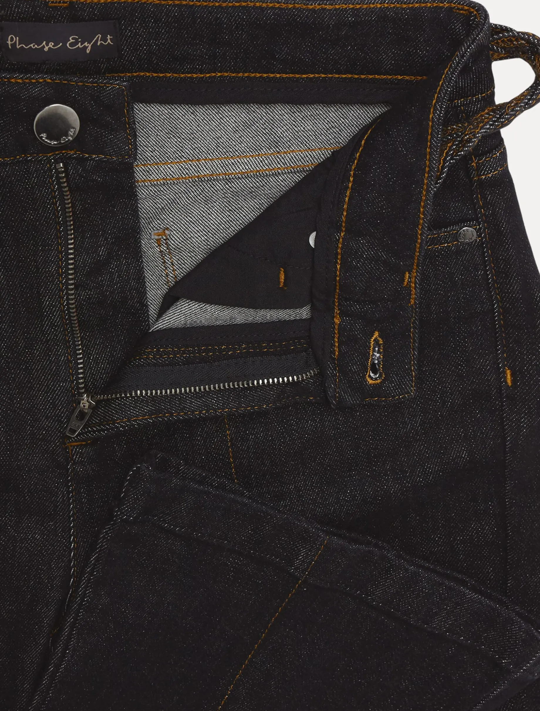 Ayca Topstitch Bootcut Jeans