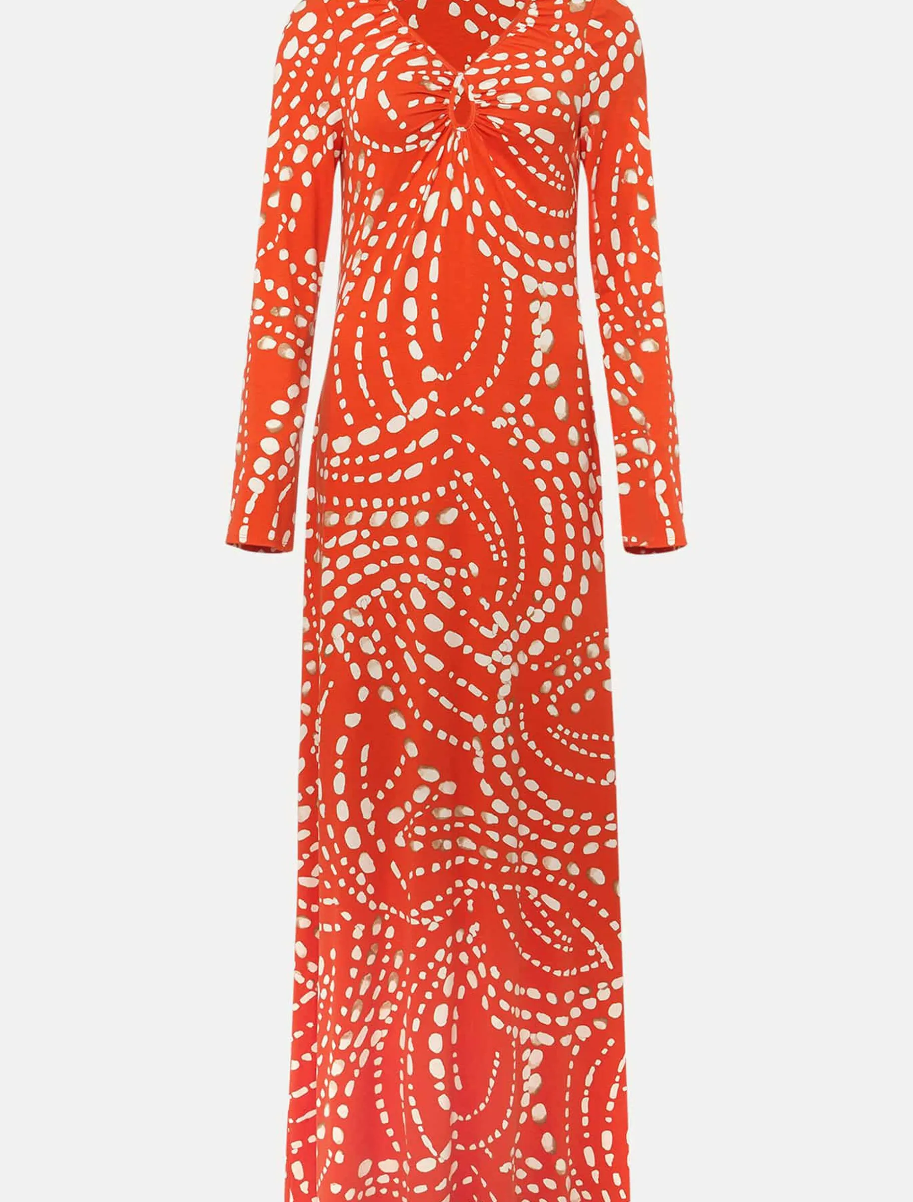 Ayla Spot Print Midi Dress