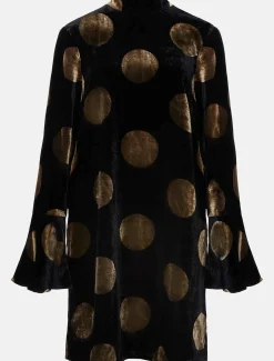 Aylin Spot Bell Sleeve Dress