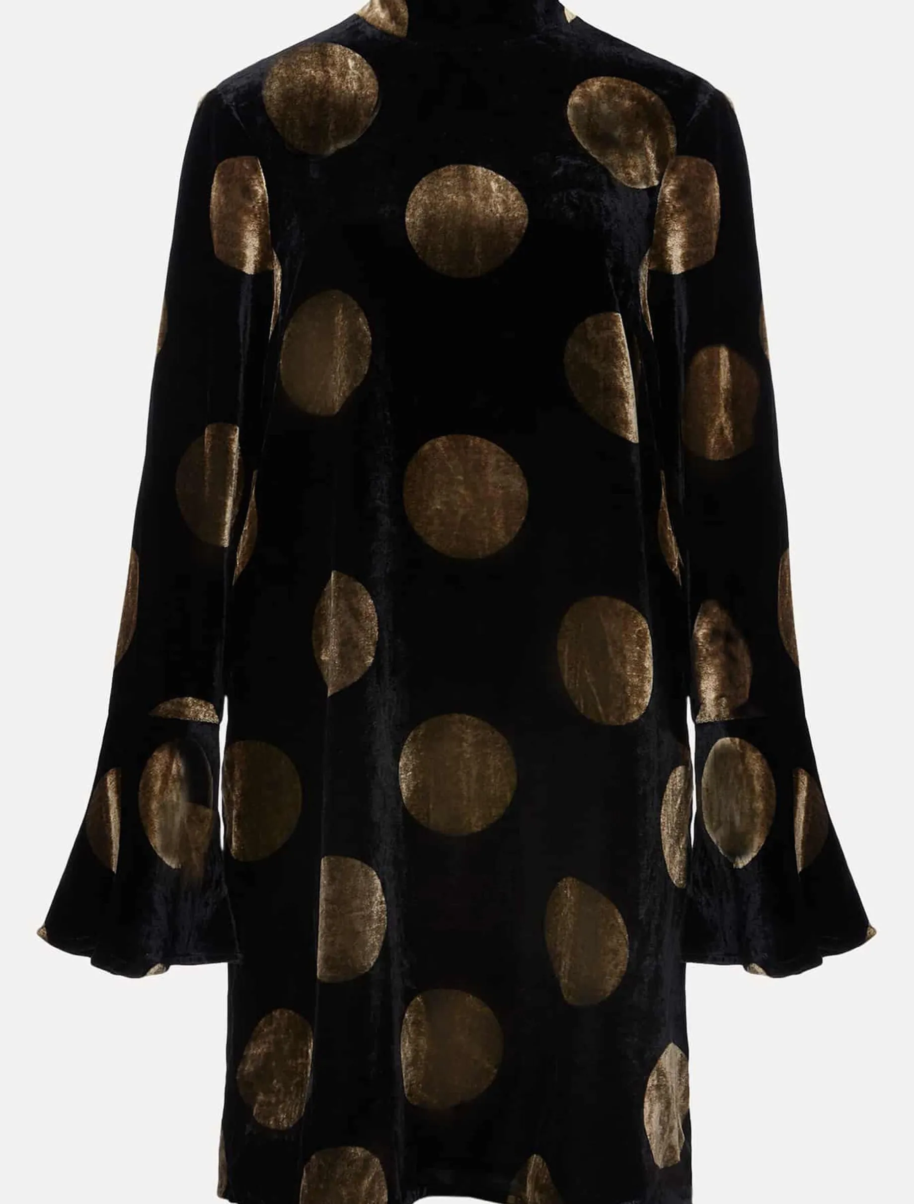 Aylin Spot Bell Sleeve Dress