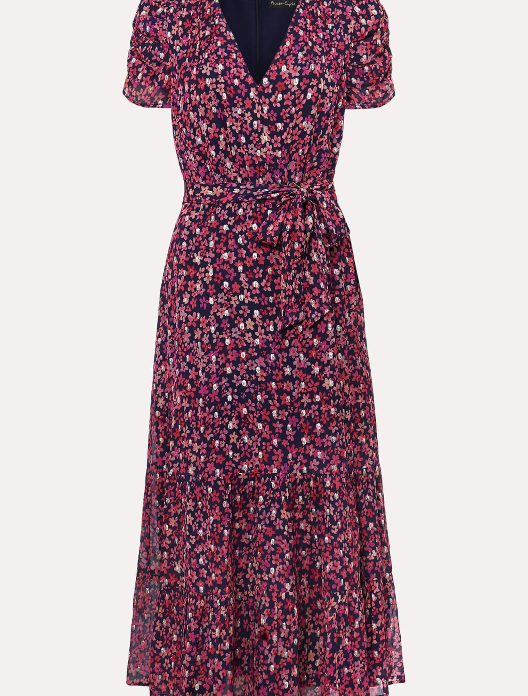 Azalea Ditsy Short Sleeve Midi Dress