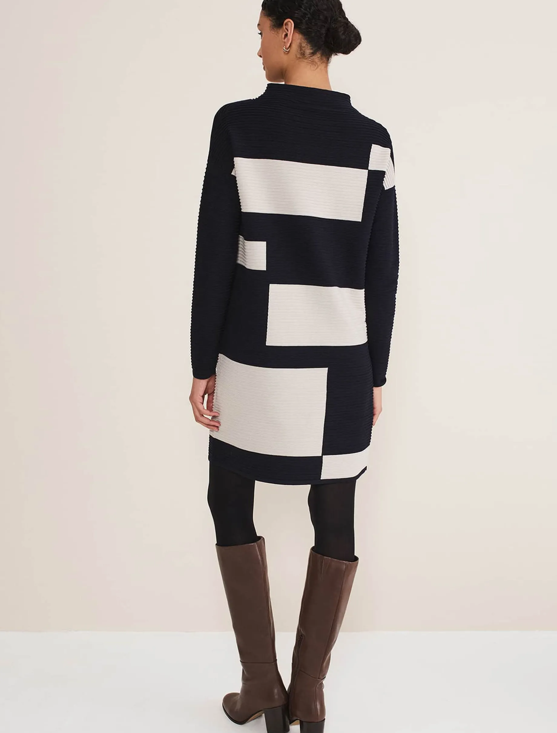 Azera Colour Block Knit Dress
