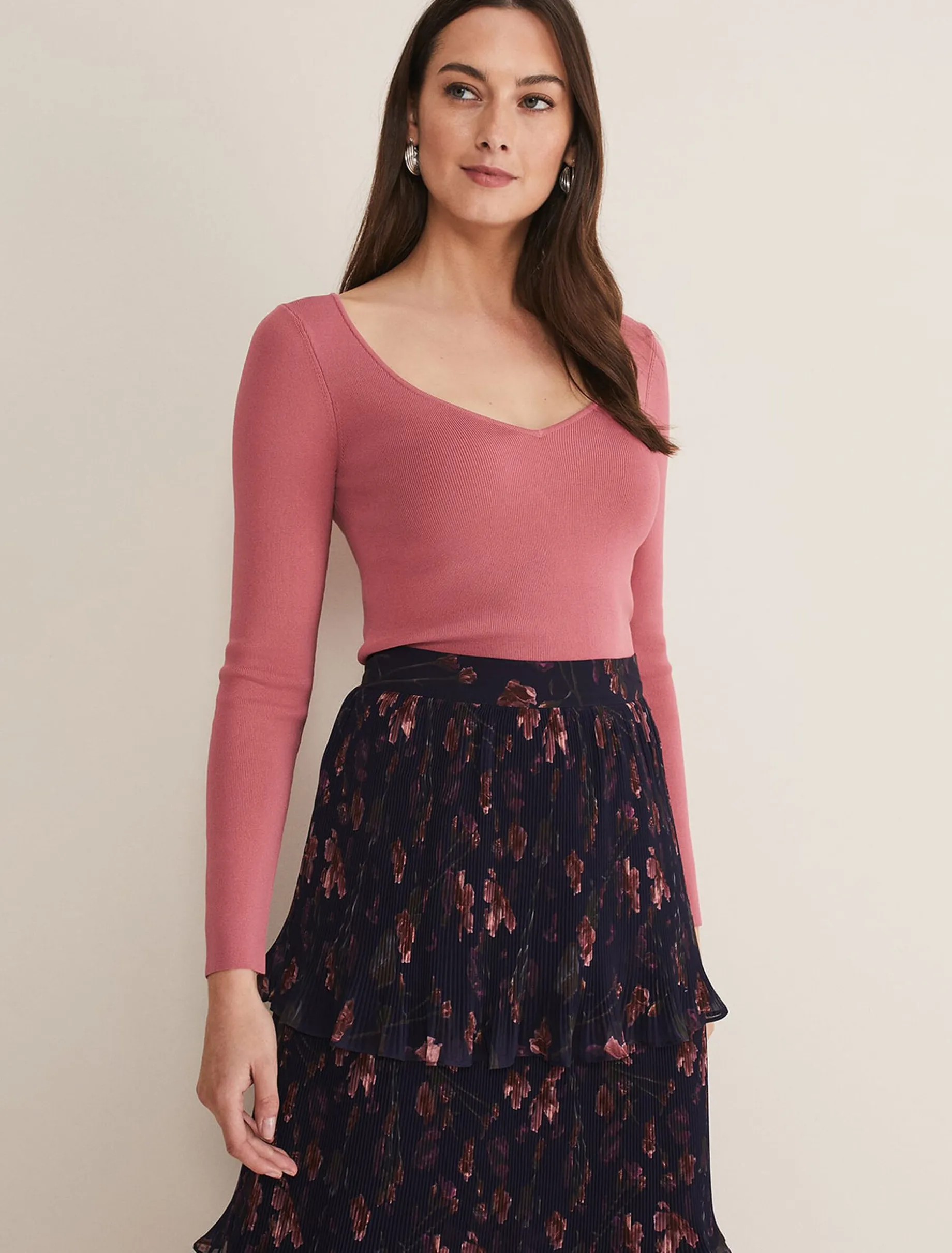 Azura Sweetheart Neck Knit Top