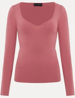 Azura Sweetheart Neck Knit Top