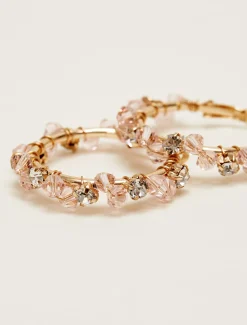 Beaded Hoop Earrings