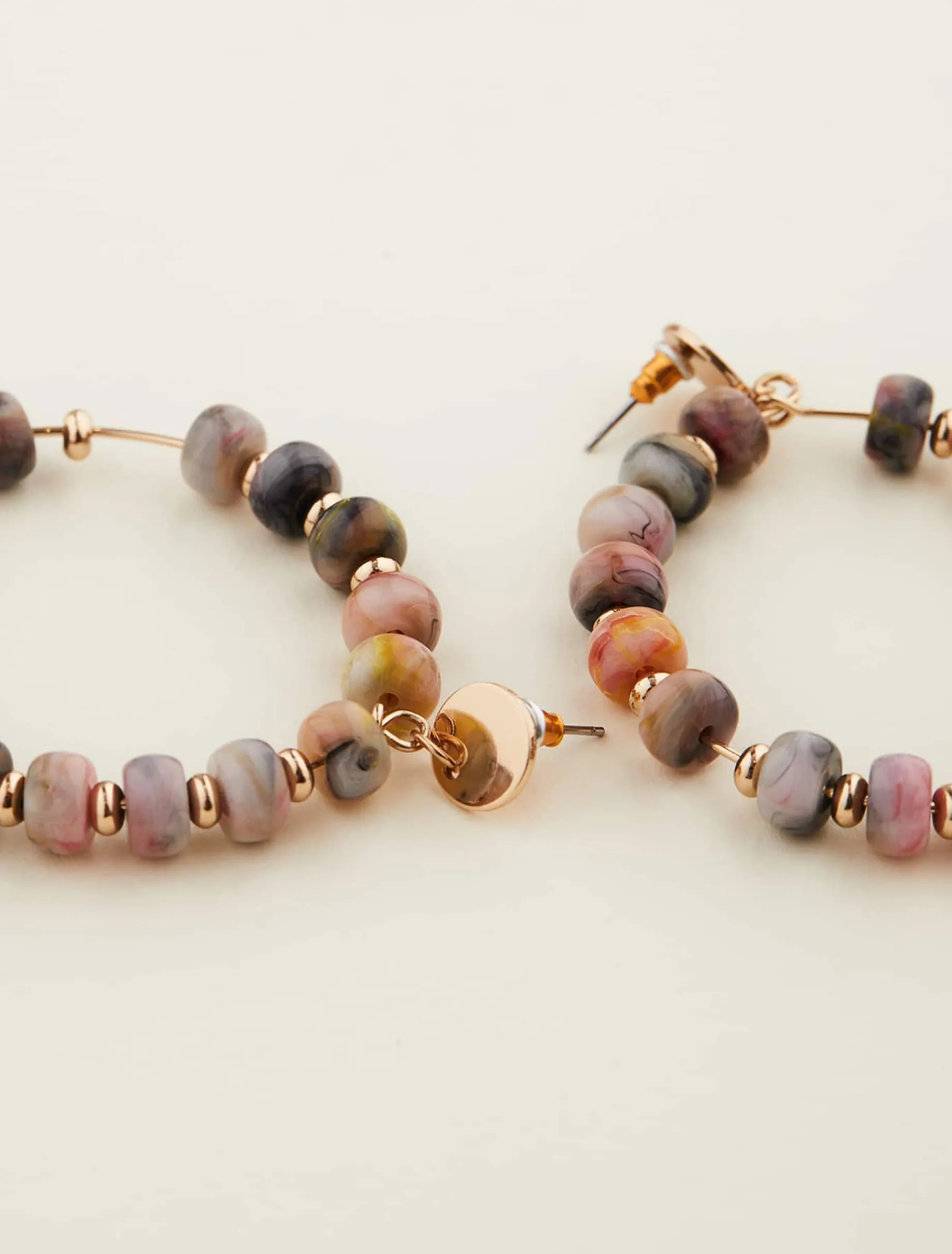 Beaded Hoop Earrings