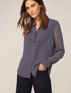 Beatrice Geo Print Blouse