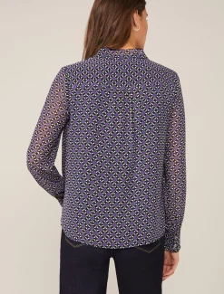 Beatrice Geo Print Blouse